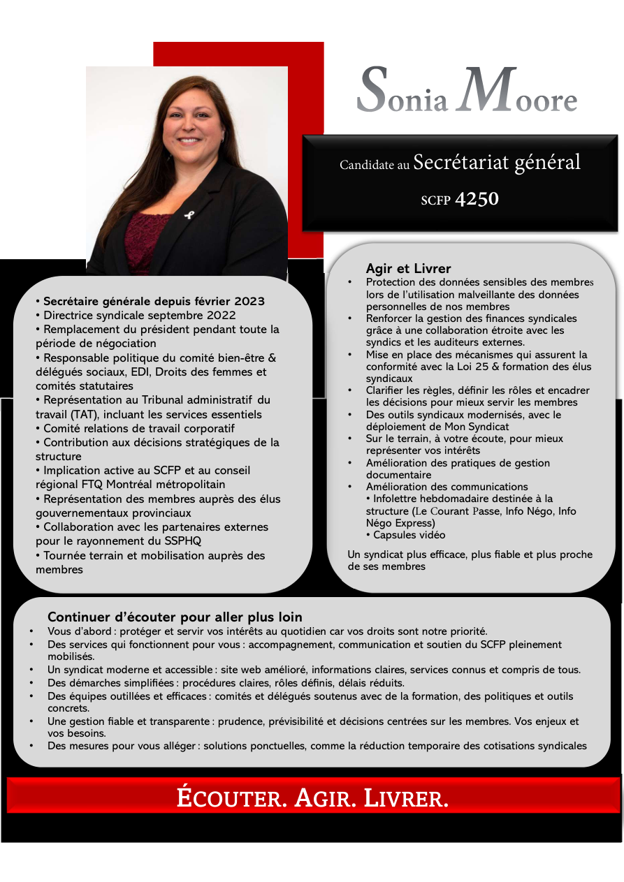 Affiche de Sonia Moore